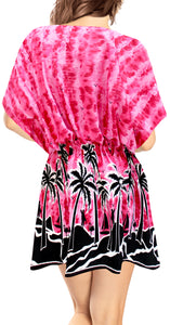 Women's Dress Sundress Beachwear Lounger  Evening Casual TOP Cover ups Pink