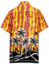 Cargar imagen en el visor de la galería, la-leela-shirt-casual-button-down-short-sleeve-beach-shirt-men-aloha-pocket-Shirt-Blood Red_W410
