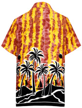 Load image into Gallery viewer, la-leela-shirt-casual-button-down-short-sleeve-beach-shirt-men-aloha-pocket-Shirt-Blood Red_W410
