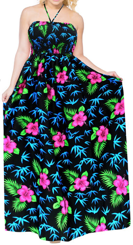 swimsuit-long-halter-neck-swimwear-maxi-dress-cover-up-beachwear-evening-black