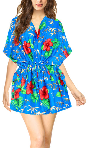 la-leela-bikni-swimwear-soft-fabric-printed-beachwear-loose-cover-up-OSFM 16-28W [XL- 4X]-Blue_O268