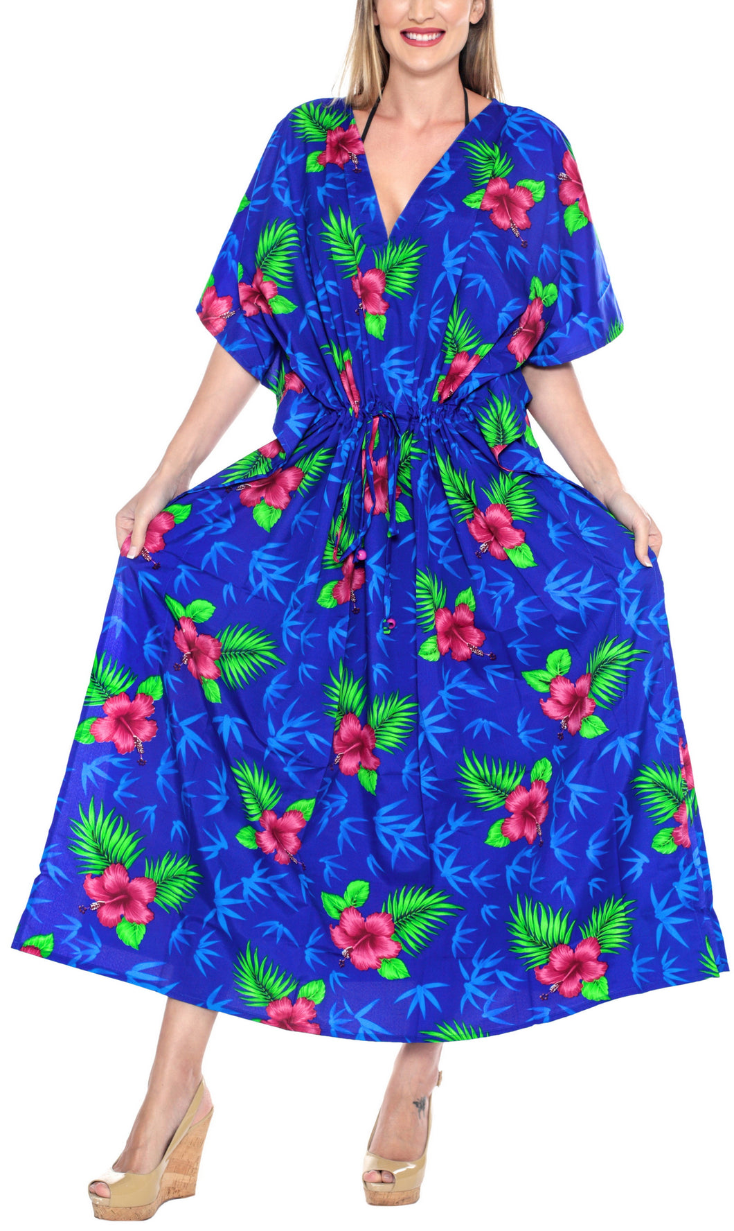 la-leela-likre-printed-Floral-long-caftan-dress-women-R_Blue-printed_Kaftan