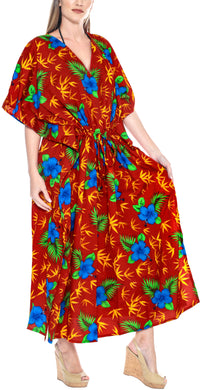 la-leela-lounge-caftan-solid-plain-plus-size-maxi-kimono-lounger-drawstring-aloha-over-size-red