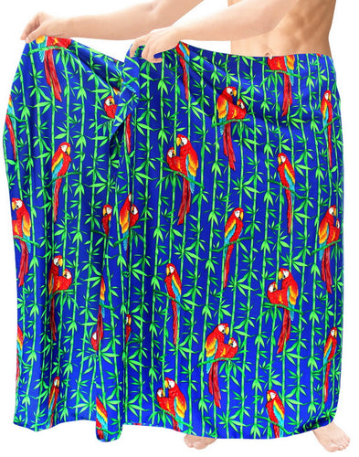 LA LEELA Men's Swimwear Cover Up Beach Sarong Swimsuit Wrap 72