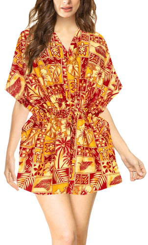 la-leela-bikni-swimwear-soft-fabric-printed-beachwear-loose-cover-up-OSFM 16-28W [XL- 4X]-Blood Red_O235