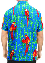 Load image into Gallery viewer, la-leela-front-men-casual-beach-hawaiian-shirt-for-aloha-tropical-beach-front-short-sleeve-blue_w415