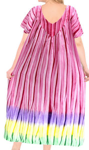la-leela-cotton-tie-dye-beach-formal-long-casual-dress-beach-cover-up-womens-pink-88-one-size