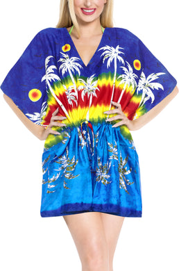 la-leela-bikni-swimwear-soft-fabric-printed-beachwear-loose-cover-up-OSFM 16-28W [XL- 4X]-Blue_M720