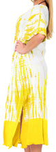 Load image into Gallery viewer, Women&#39;s Casual Beachwear Tie Dye Loose Bikini Swimwear Cover up Caftan Dress Yellow