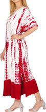 Load image into Gallery viewer, Women&#39;s Casual Beachwear Tie Dye Loose Bikini Swimwear Cover up Caftan Dress red