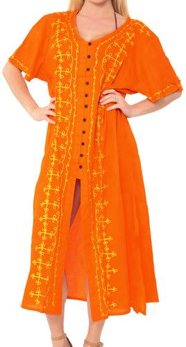 la-leela-casual-dress-beach-cover-up-rayon-solid-tie-dye-cruise-caftan-long-women-one-size-orange_k807