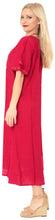Load image into Gallery viewer, Women&#39;s Casual Beachwear Tie Dye Loose Bikini Swimwear Cover up Caftan Dress Red