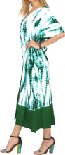 Load image into Gallery viewer, Women&#39;s Casual Beachwear Tie Dye Loose Bikini Swimwear Cover up Caftan Green