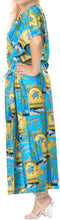 Load image into Gallery viewer, la-leela-lounge-likre-printed-long-caftan-vacation-top-matching_602-osfm-14-22w-l-3x