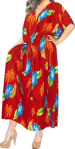 la-leela-lounge-caftan-likre-printed-resort-wear-island-party-kaftan-boho-top-blouse-lightweight-designer-cover-ups-Blood Red_K766