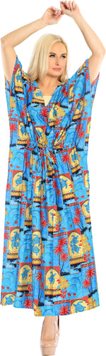 la-leela-lounge-caftan-likre-printed-resort-wear-island-party-kaftan-boho-top-blouse-lightweight-designer-cover-ups-Blue_K758
