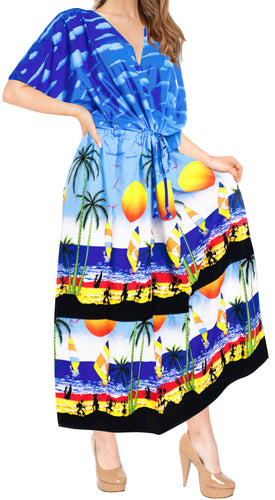 la-leela-lounge-caftan-likre-printed-resort-wear-island-party-kaftan-boho-top-blouse-lightweight-designer-cover-ups-Blue_K755