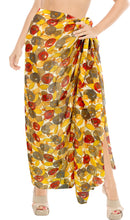 Load image into Gallery viewer, la-leela-womens-hawaiian-bikini-beach-wrap-sheer-sarong-swimming-bathing-suit-beachwear-swim-dress-pareo-cover-up-long-78x42--red-137627