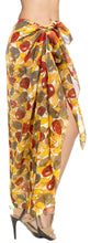 Load image into Gallery viewer, La Leela Women&#39;s Hawaiian Bikini Beach Wrap Sheer Sarong Swimming Bathing suit Beachwear Swim Dress Pareo Cover up Long 78&quot;X42&quot;  Red 137627