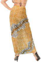 Load image into Gallery viewer, LA LEELA Womens Swimsuit Sarong Skirt Swimwear Scarf Coverup 78&quot;x39&quot; Orange_I706