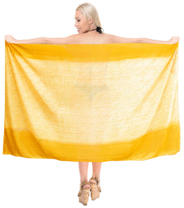LA LEELA Womens Plus Size Sarong Swimsuit Cover Up Summer Beach Wrap Full Long