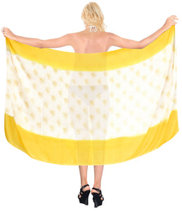 LA LEELA Women's Beach Wrap Sarong Cover Ups Swimsuit Tie Skirt Mats Full Long- 137783