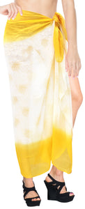 LA LEELA Women's Beach Wrap Sarong Cover Ups Swimsuit Tie Skirt Mats Full Long- 137783