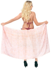 Load image into Gallery viewer, LA LEELA Women&#39;s Beach Cover Up Pareo Canga Swimsuit Sarong 78&quot;x39&quot; Violet_F28