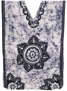 la-leela-100-cotton-batik-womens-kaftan-kimono-summer-beachwear-cover-up-dress-OSFM 14-18W [L- 2X]-Navy Blue_Q340