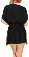 Load image into Gallery viewer, Women&#39;s Beachwear Loose Kimono Swimwear Swimsuit Blouse bikini Cover up Black