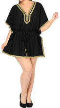 Load image into Gallery viewer, Women&#39;s Beachwear Loose Kimono Swimwear Swimsuit Blouse bikini Cover up Black