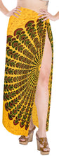 Load image into Gallery viewer, la-leela-swimwear-rayon-long-swim-dress-beach-girl-swimsuit-sarong-printed-78x39-yellow_4923