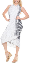 Load image into Gallery viewer, la-leela-rayon-hawaiian-beach-pareo-girls-sarong-printed-78x39-white_4925-white_m404