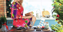 Load image into Gallery viewer, LA LEELA Christmas Santa claus Spring Summer Cover Up OSFM 14-28[L-4X] Pink_2139