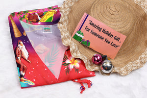 LA LEELA Christmas Santa claus Spring Summer Cover Up OSFM 14-28[L-4X] Pink_2139