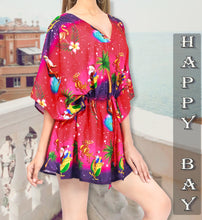 Load image into Gallery viewer, LA LEELA Christmas Santa claus Spring Summer Cover Up OSFM 14-28[L-4X] Pink_2139