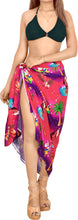 Cargar imagen en el visor de la galería, LA LEELA Men&#39;s Plus Size Wrap Beach Swimwear Cover Up Pareo Tie Sarong Vacation