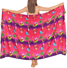 Cargar imagen en el visor de la galería, LA LEELA Men&#39;s Plus Size Wrap Beach Swimwear Cover Up Pareo Tie Sarong Vacation