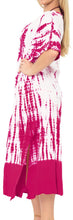 Load image into Gallery viewer, LA LEELA Casual DRESS Beach Cover up Rayon Tie Dye Cover Up Womens Swimsuit Skirt  Pink_C95