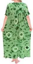 Load image into Gallery viewer, la-leela-rayon-tie-dye-maxi-tube-halter-casual-dress-beach-cover-upes-top-womens-green-123-plus-size