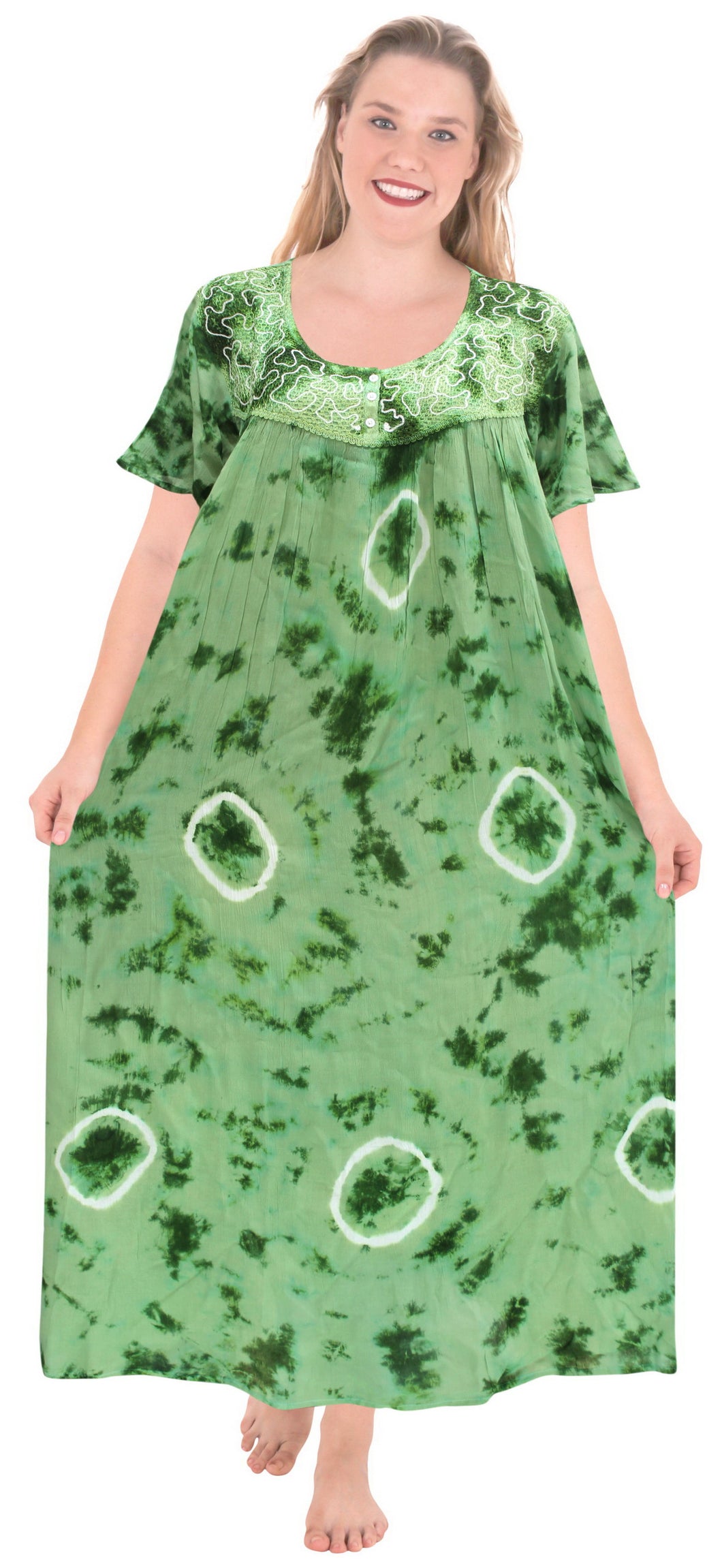 la-leela-rayon-tie-dye-maxi-tube-halter-casual-dress-beach-cover-upes-top-womens-green-123-plus-size