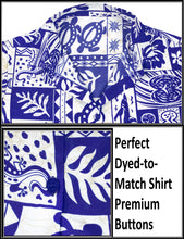 Load image into Gallery viewer, la-leela-womens-beach-casual-hawaiian-blouse-short-sleeve-button-down-shirt Blue_W957