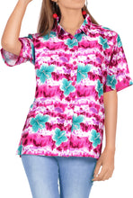 Load image into Gallery viewer, Hawaiian Shirt Ladies Beach Top Blouses Tank Casual Aloha Holiday Boyfriend