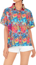 Load image into Gallery viewer, Ladies Hawaiian Shirt Beach Top Casual Tank Blouses Aloha Holiday Button Down