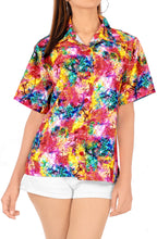 Load image into Gallery viewer, Ladies Hawaiian Shirt Beach Top Casual Tank Blouses Aloha Holiday Button Down