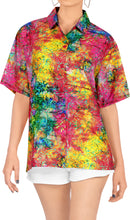 Load image into Gallery viewer, Ladies Hawaiian Shirt Beach Top Casual Tank Blouses Aloha Holiday Button Down
