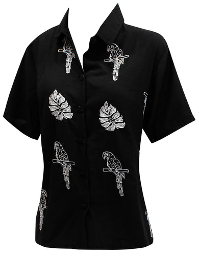 la-leela-mens-beach-hawaiian-casual-aloha-button-down-short-sleeve-shirt-black