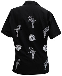 la-leela-mens-beach-hawaiian-casual-aloha-button-down-short-sleeve-shirt-black