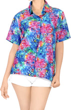 Load image into Gallery viewer, Ladies Hawaiian Shirt Beach Top Casual Tank Blouses Aloha Holiday Button Down