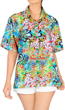 Load image into Gallery viewer, Ladies Hawaiian Shirt Beach Top Casual Tank Blouses Aloha Holiday Button Down